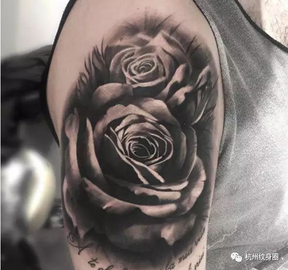 tattoo | 纹身素材:黑玫瑰