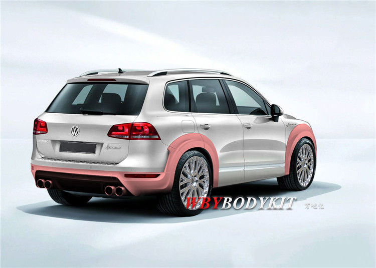 大众途锐改装hofele宽体大小包围途锐改装r包围轮眉排气轮毂外观