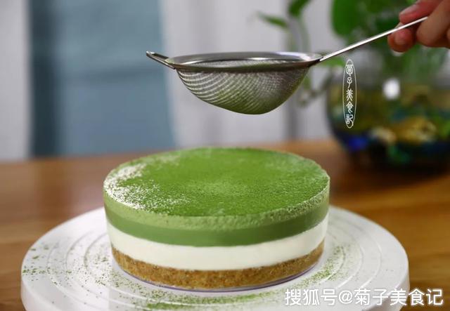 原创美味的抹茶慕斯让人垂涎欲滴的夏日甜品层次分明口感丰富