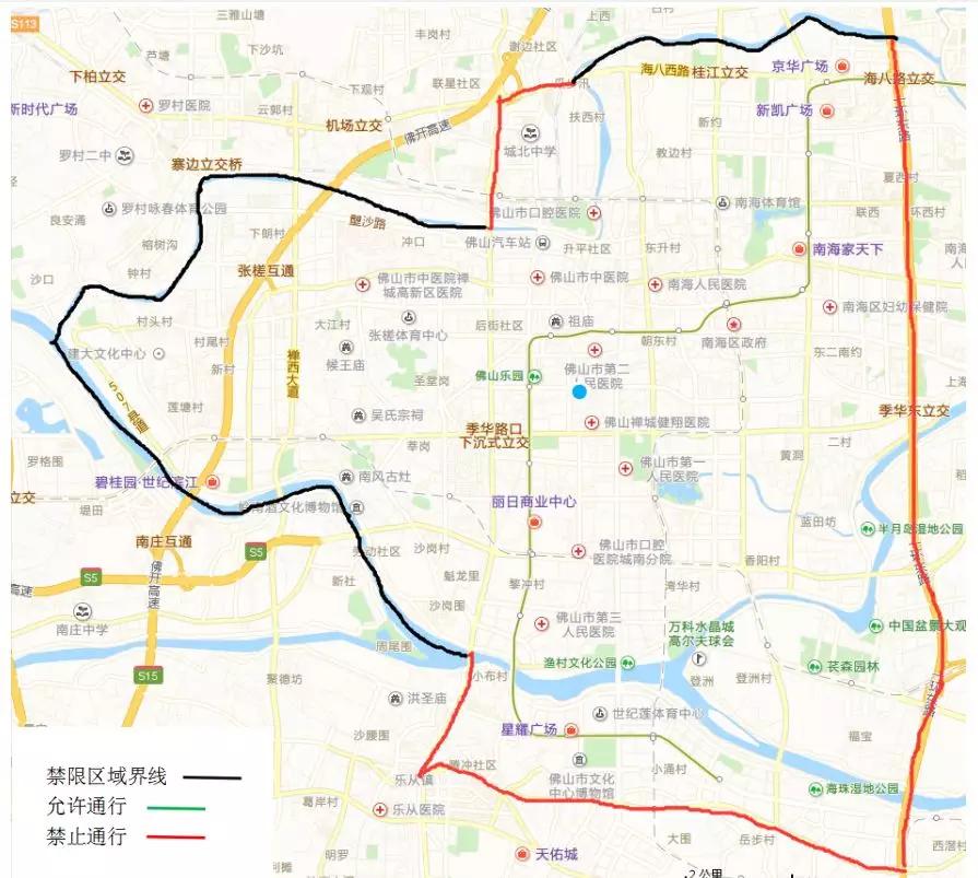 佛山禁货车路段图片