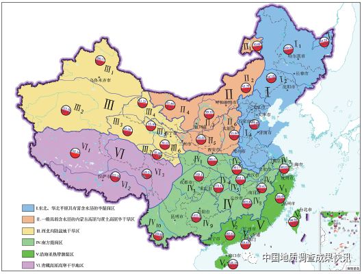 根据地下水的形成,埋藏和分布等补径排条件划分了两级水文地质区,第一