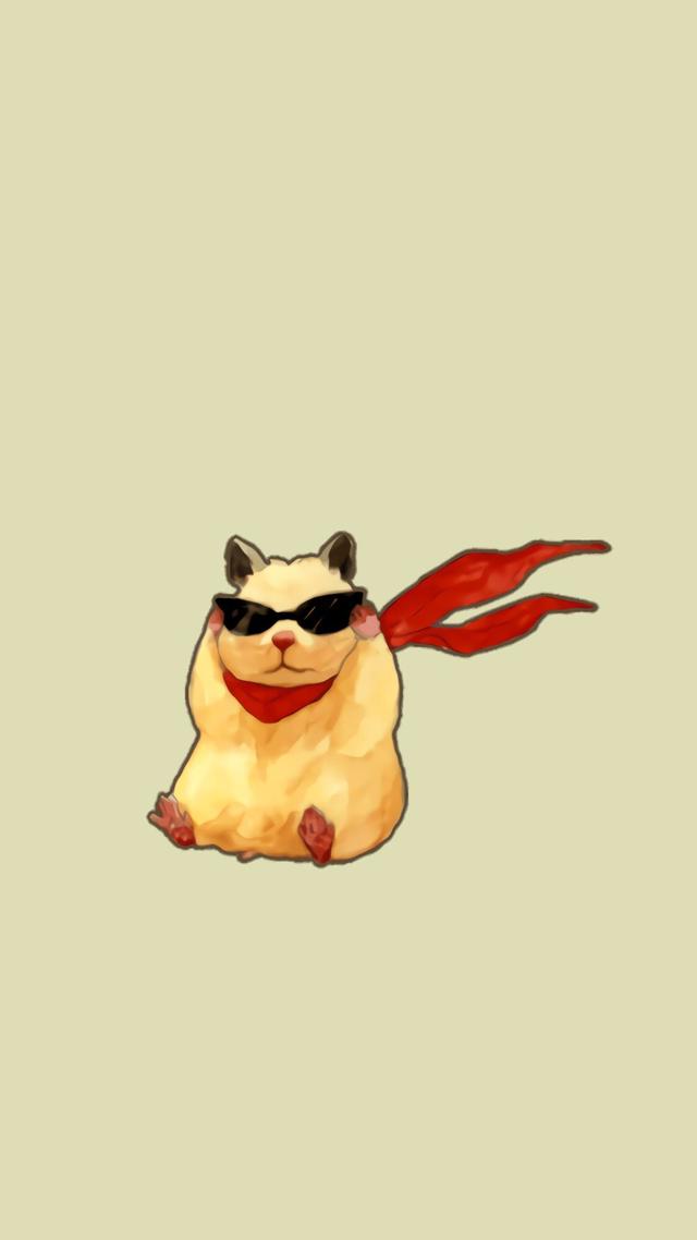 壁纸可爱圆滚滚小仓鼠