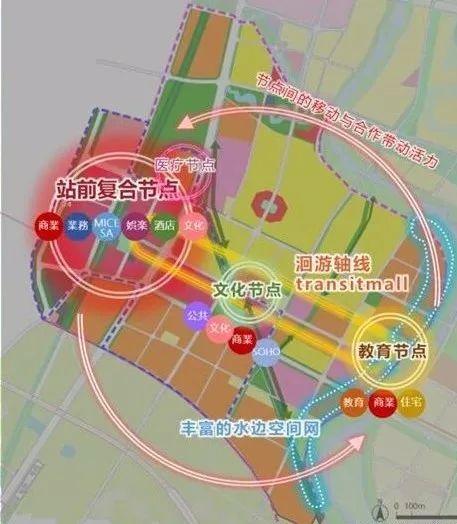 新津站洄游空间transit mall(交通购物中心)杨柳河滨水生态空间如何