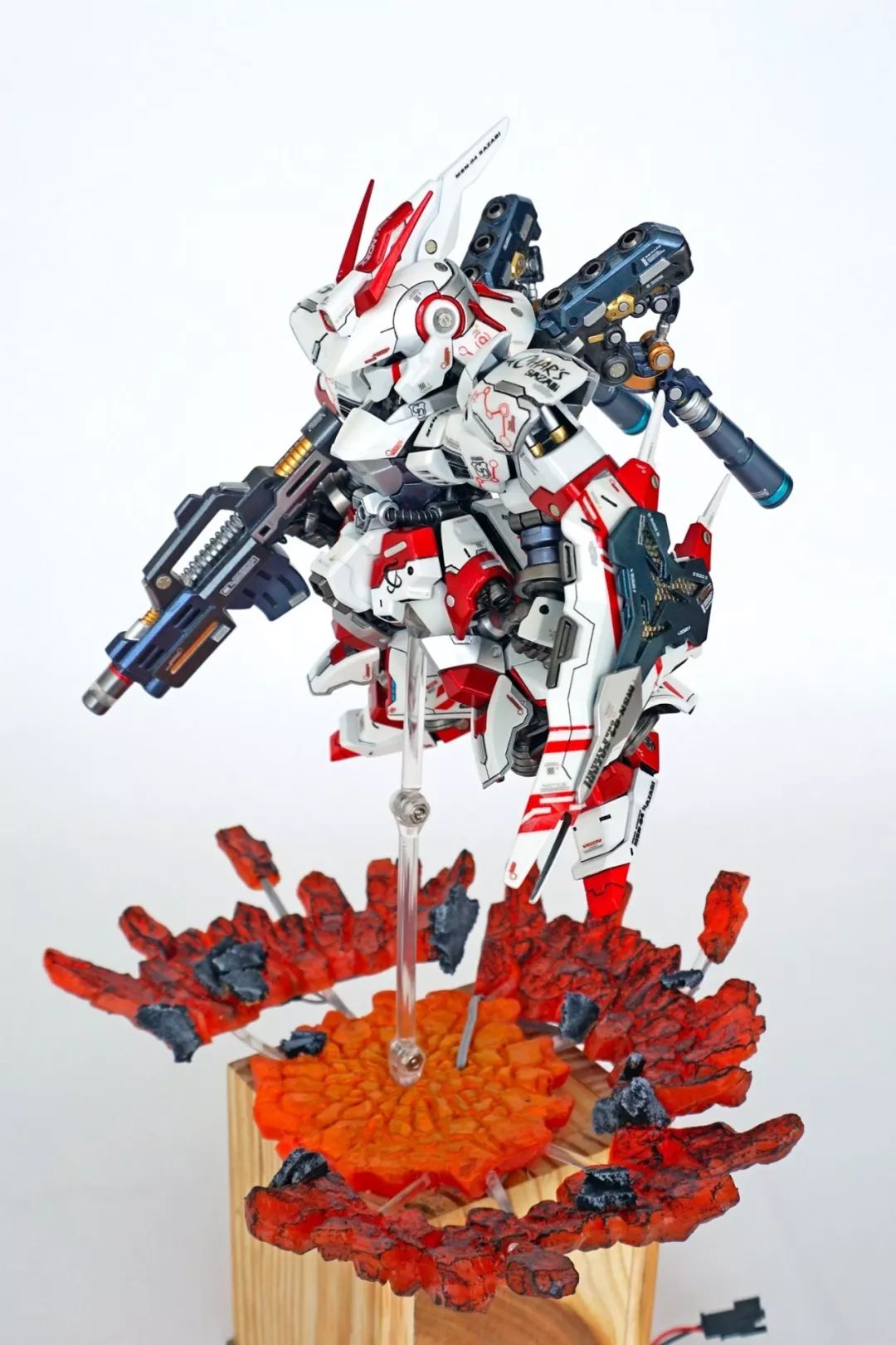 精美sd沙扎比gk改色加灯制作redevolvever