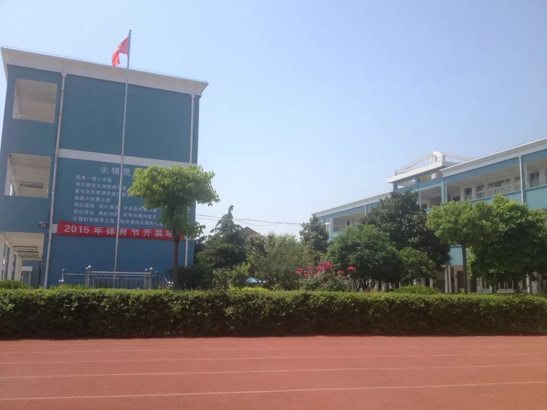 一代又一代胜西小学的教师与学子清凌凌的四灶浦江水滋养了我们就到这