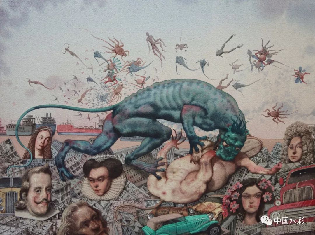 展讯浮生若梦陈流水彩画作品展