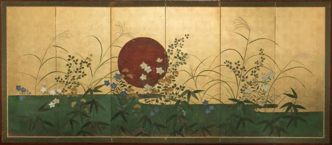 在浮世绘出现之前,对日本绘画史有着重要意义,屏风画的产生和发展屏风