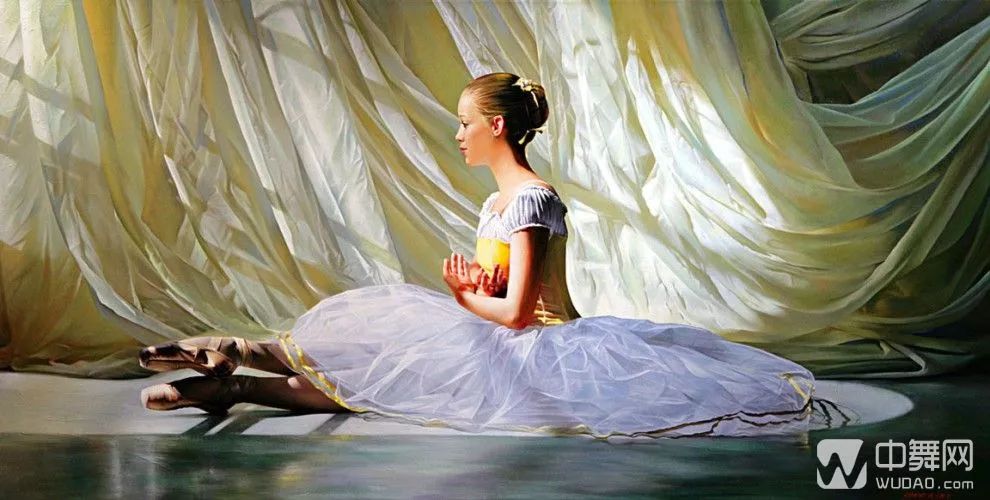 alexander sheversky油画作品 芭蕾少女 纯美极致_舞女