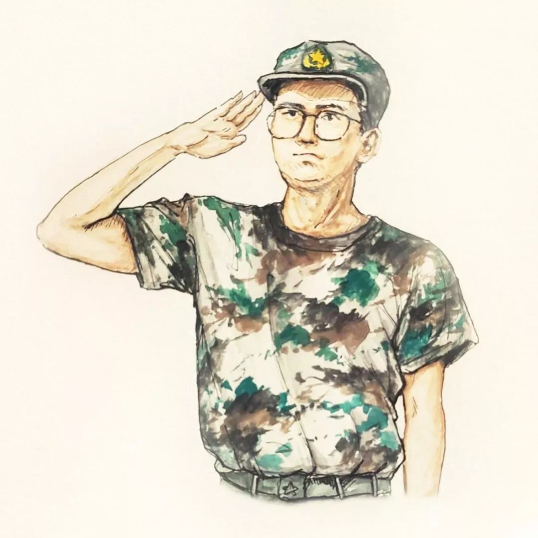 军训手绘| 画笔下的军训记忆