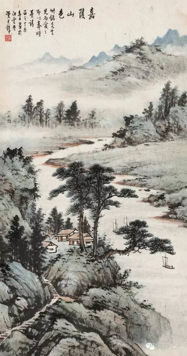 黄君壁山水画作欣赏_黄君璧