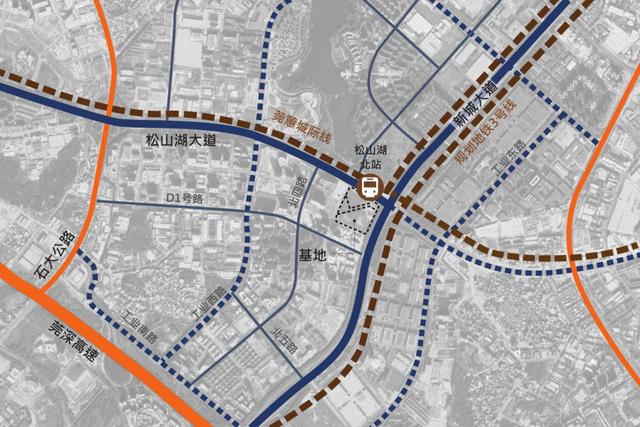 41萬平方米總建築面積約35萬平方米將無縫接駁松山湖北站tod交通樞紐