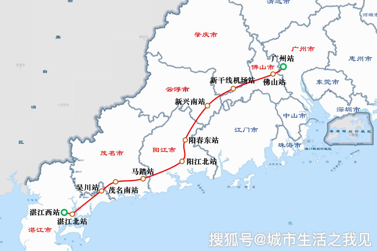 广东将建一条新高铁,正线400km耗资998亿,有4点开创省内之最!