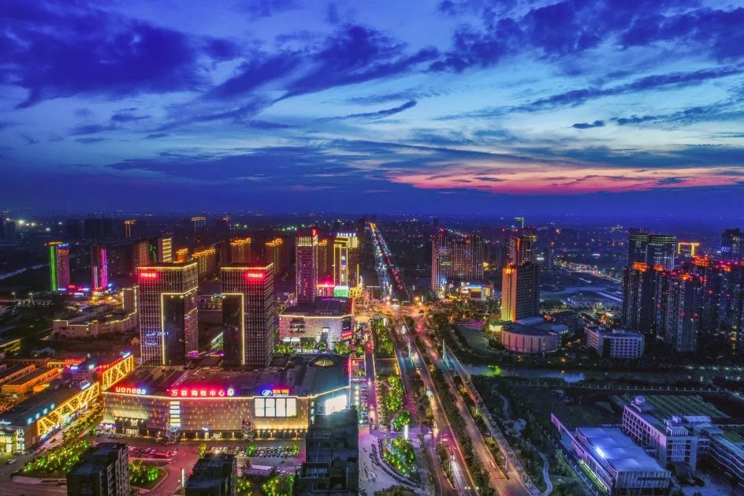 空中看嘉善真的很美