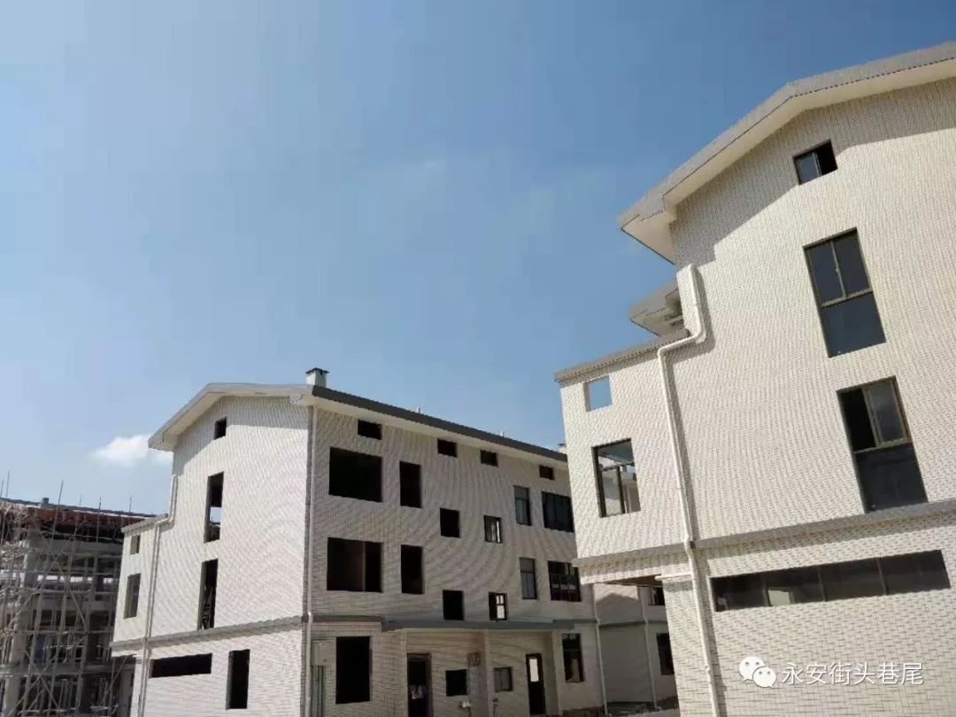永安这个美丽新村的村名石牌已经立起一栋栋亮眼的小洋楼让人羡慕