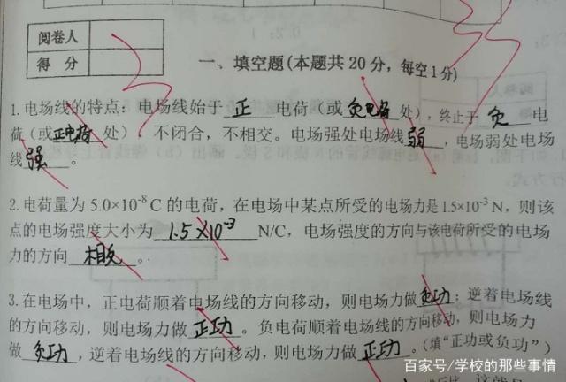 职业高中期末考试试卷,阅卷老师很无奈,老师:没读过初中吗?_物理