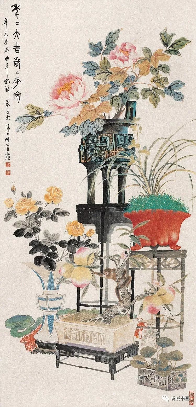 更多历代名家清供花鸟图作品欣赏:孔小瑜高清作品欣赏孔小瑜高清作品