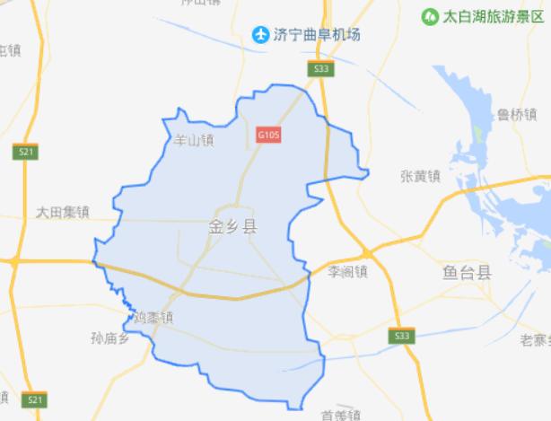 金乡县乡镇地图图片