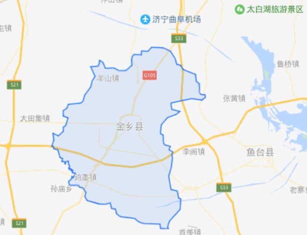 金乡各乡镇地图图片