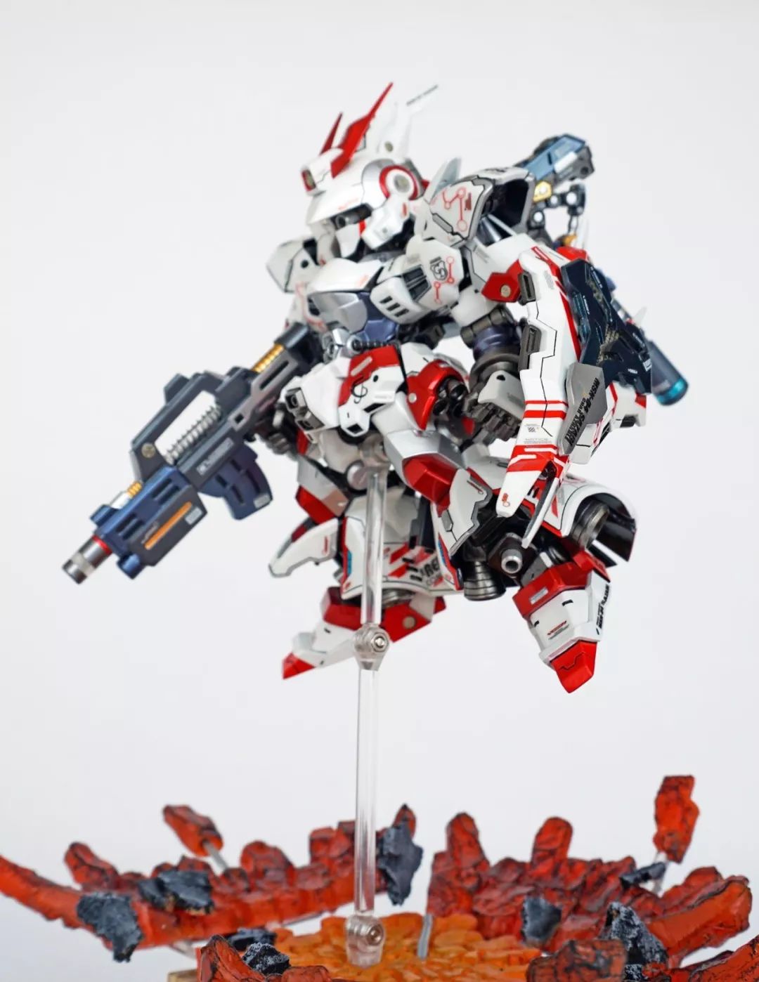 精美sd沙扎比gk改色加灯制作redevolvever