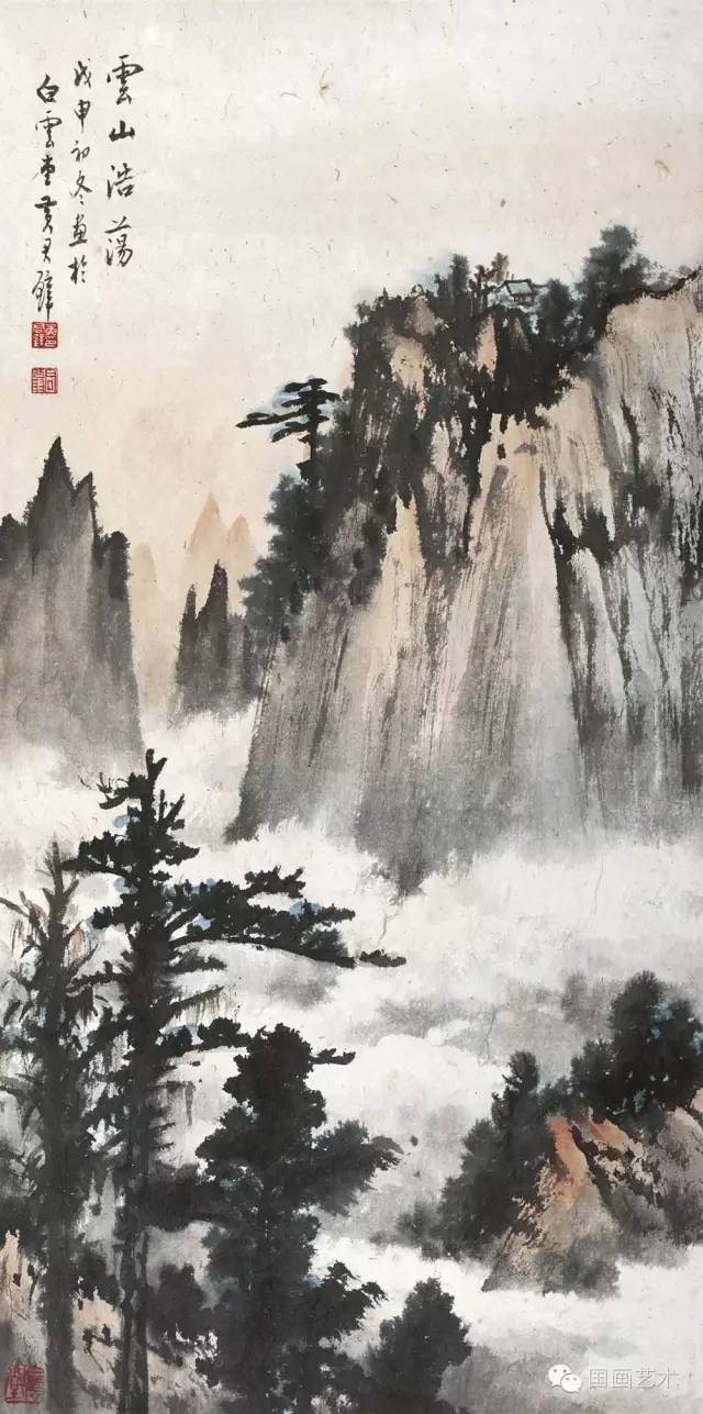 黄君壁山水画作欣赏_黄君璧