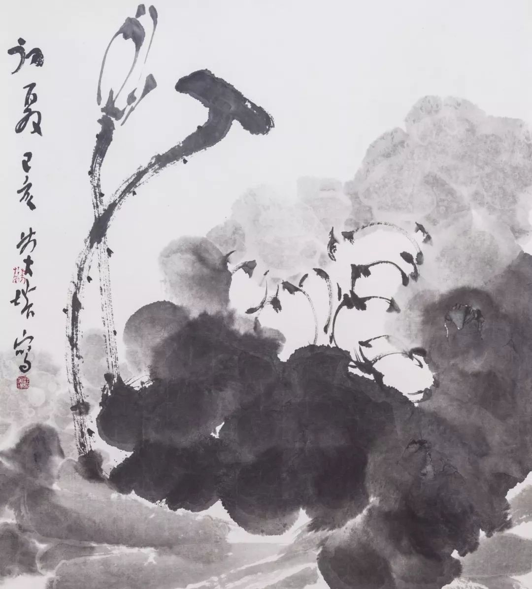 郭英培 《初夏》50×50cm胡岩 《梦锁巫峡》220×220cm庞飞 《家在