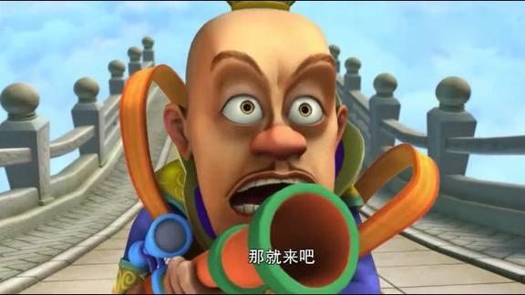 天庭总管光头强居然配着枪神仙有用枪的吗开玩笑呢