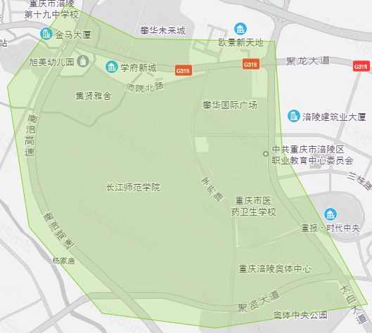 长江师范学院地图校内图片