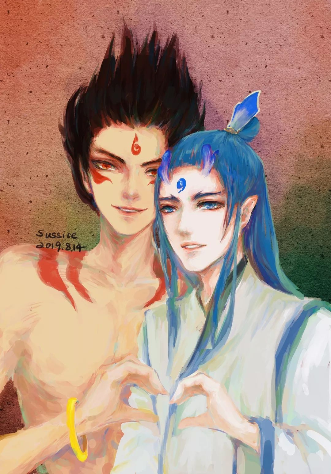 友谊friendship"魔童"哪吒和"小白龙"敖丙,真正的友谊堪比铜浇铁铸