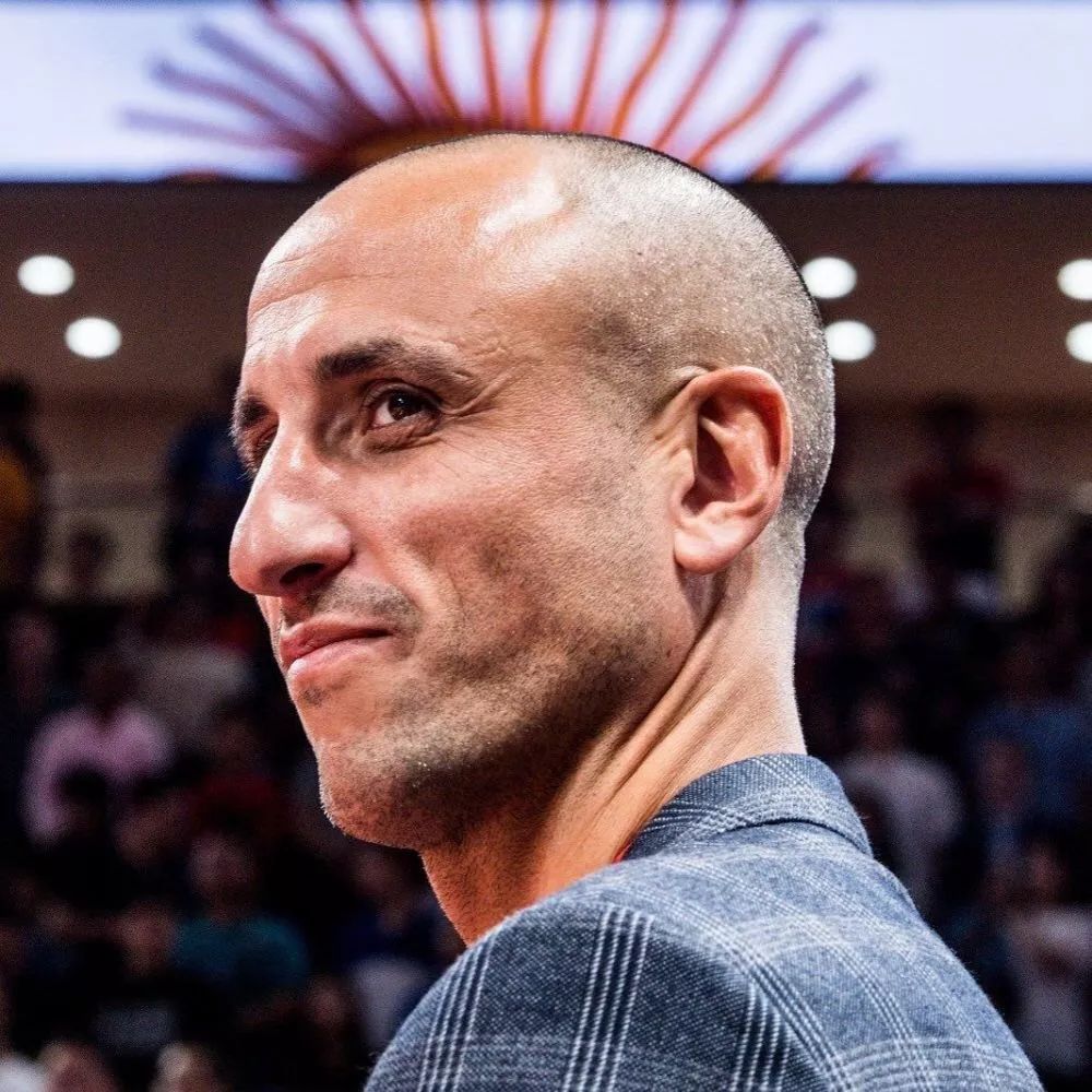 马努梦回05年长发飘扬邓肯回应摸秃马努gdp再相聚你哭了吗