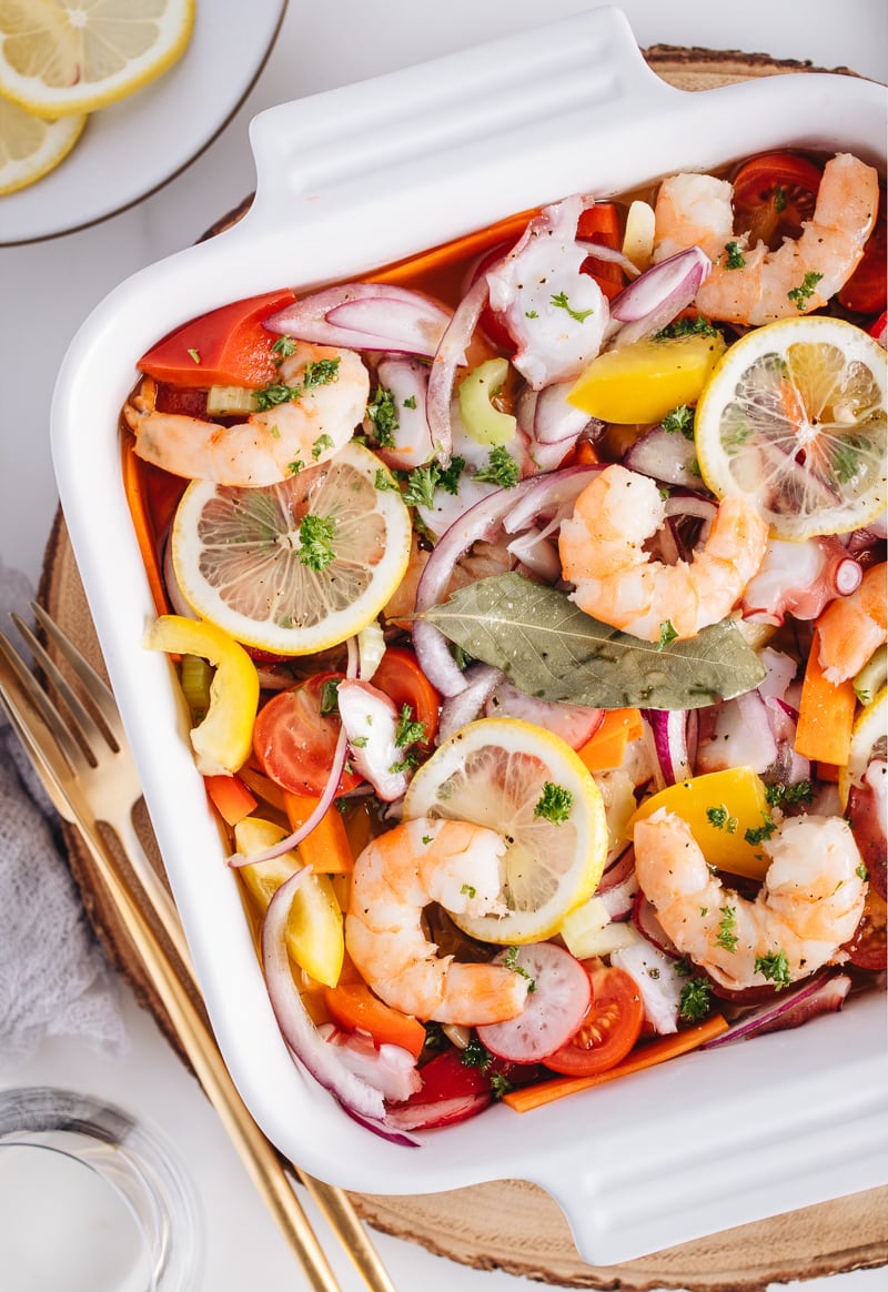 原创| 30分钟做好海鲜沙拉,做1次连吃1周,鲜香润口,会上瘾._清酒