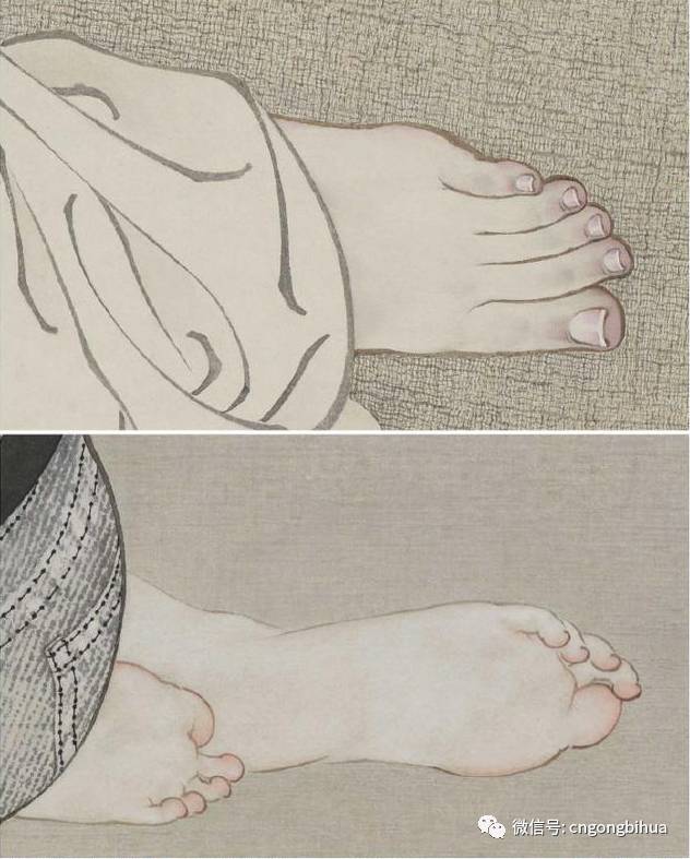 工笔画脚