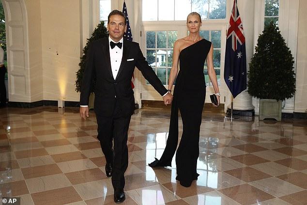 原创特朗普设国宴款待澳总理第一夫人被优雅的默多克儿媳盖住风头