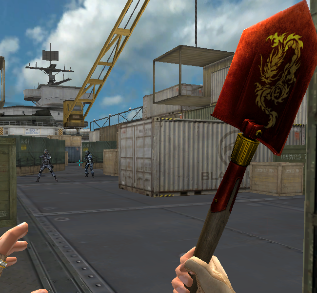 cf四把高颜值的军用铁铲擎天上榜每把都值得入手