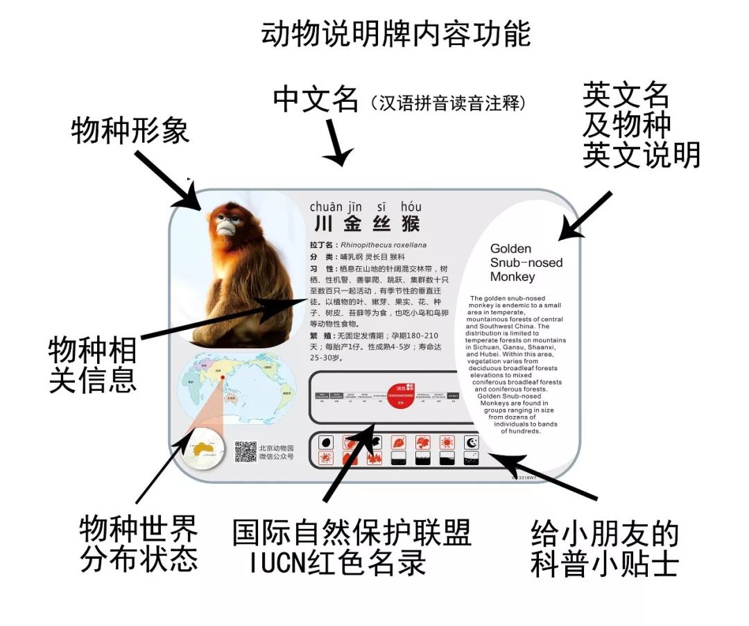 北京动物园动物介绍牌图片