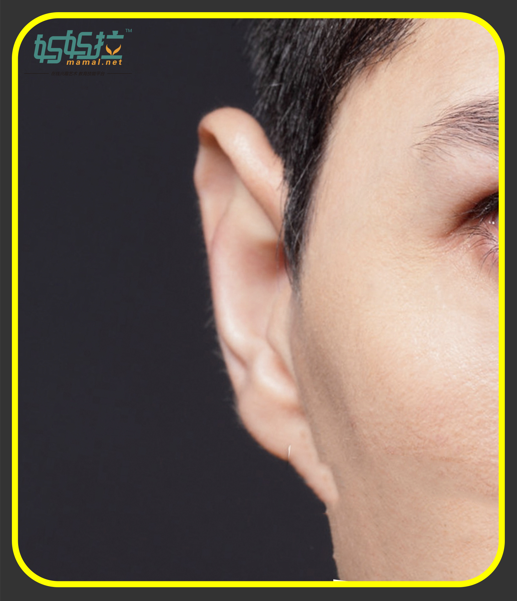 中央美术学院状元导师妈妈拉艺术学院裴俊飞老师教你画耳朵