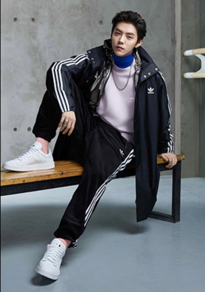 鹿晗三叶草全新宣传图尝鲜 好久不见元气满满的运动鹿