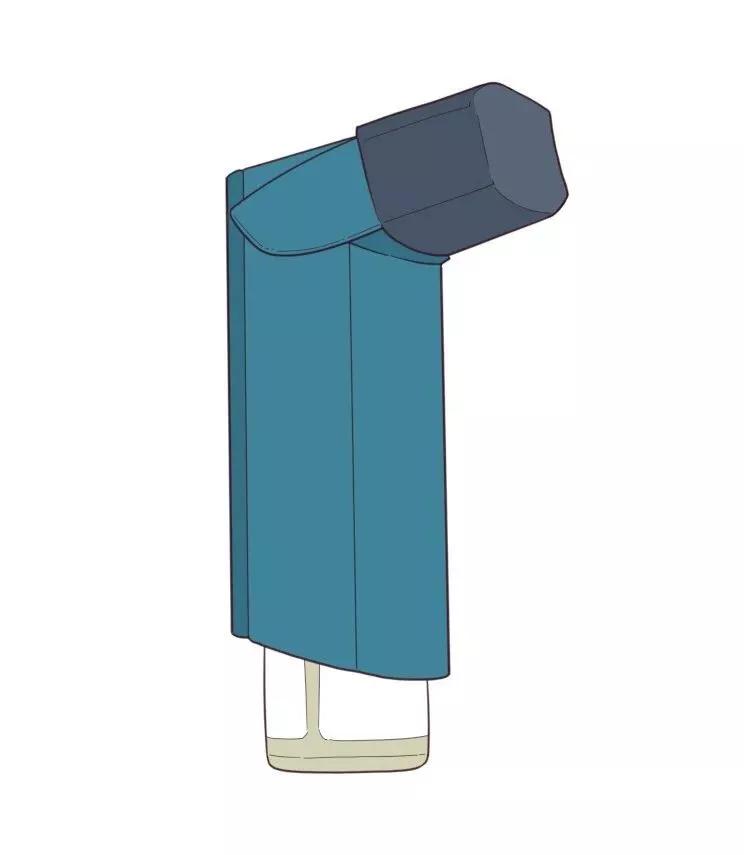 图4 加压定量吸入装置家长可能在电视上看过这类装置,这个其实多数