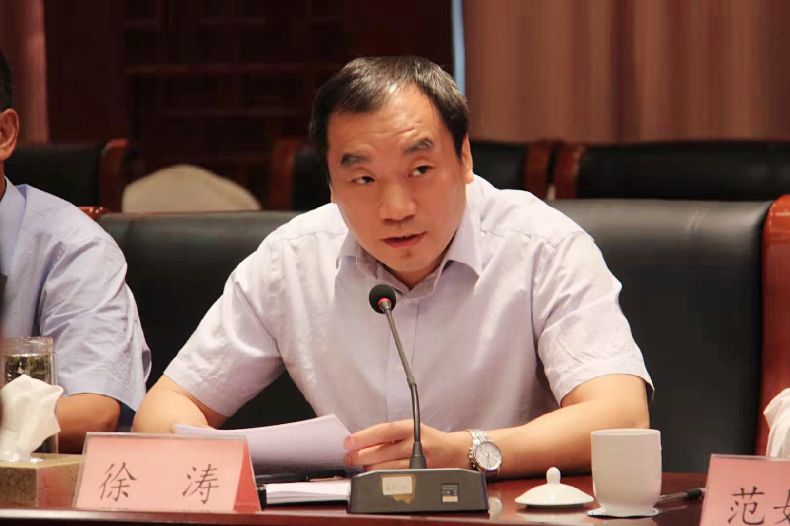 会上,沂南县委副书记徐涛同志首先致欢迎辞,对庆祝"新中国成立70周年