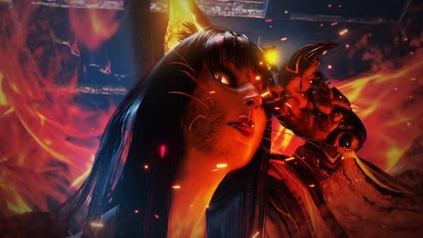 光荣公布《仁王2》妖怪火车介绍 脚踏火轮的妖艳猫女