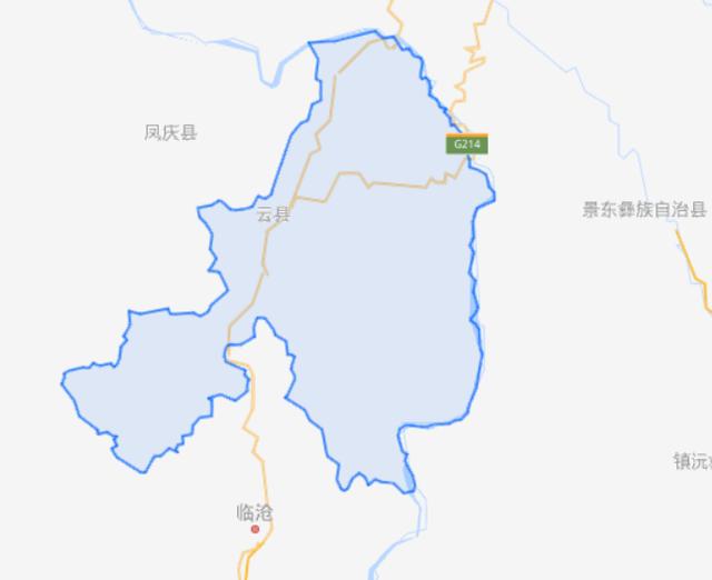 云县行政区划图图片