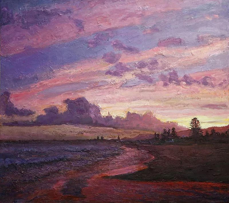 日落余晖澳大利亚画家ashleyfrost上