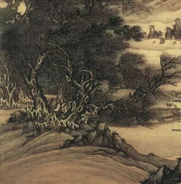 清樊圻江干风雨图