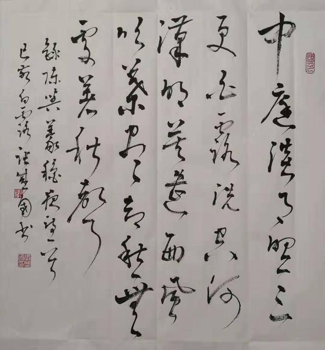 张盛国书法作品欣赏一种美的享受