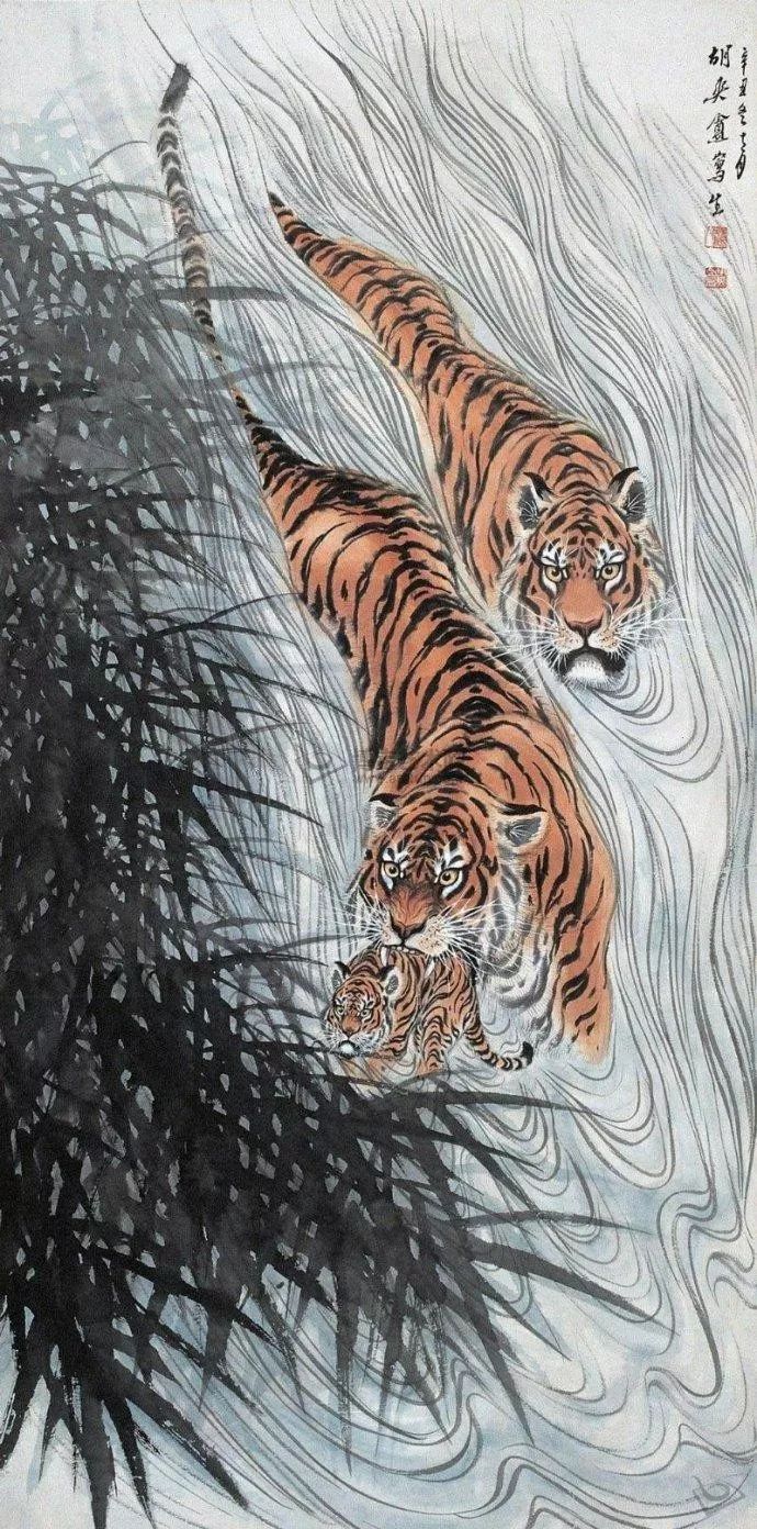 胡爽庵被埋没的现代画虎大师85幅