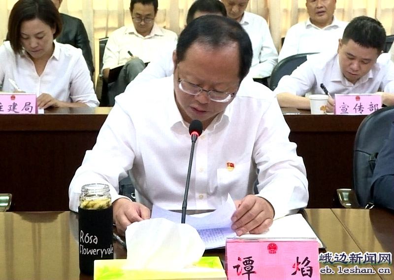 县委书记谭焰,乐山市委政