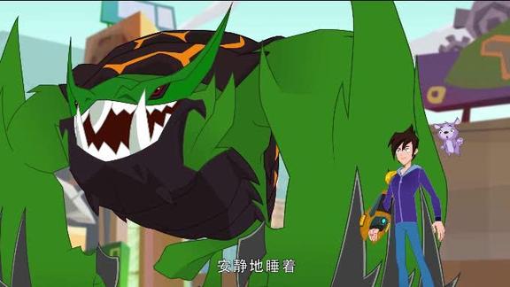 金刚啸天兽摔晕对手gogo战队的训练提高身体灵活度