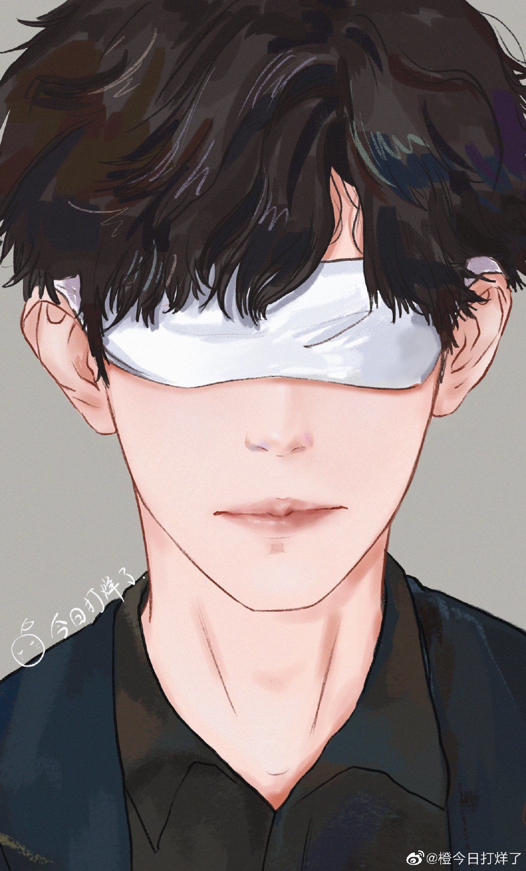 饭绘蒙眼易烊千玺,翩翩公子有暗香盈袖