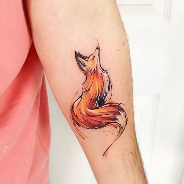 狐狸头纹身图案大全图片