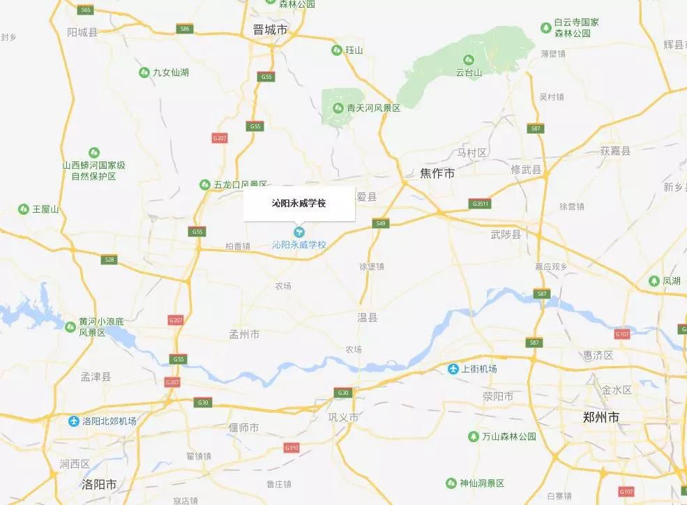 沁阳乡镇行政地图图片
