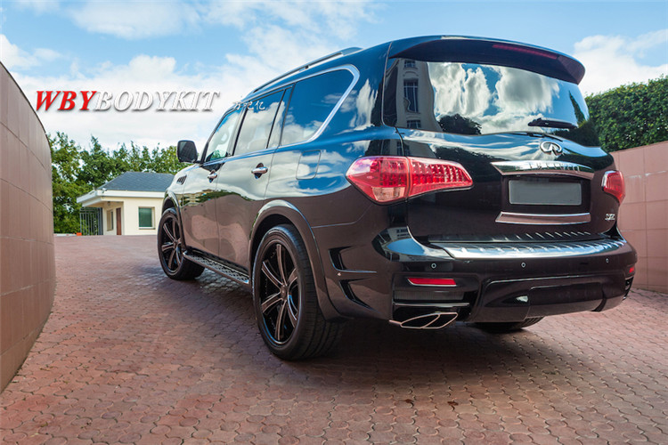 英菲尼迪qx80改装lartedesign大小包围俄罗斯排气前唇后唇中网